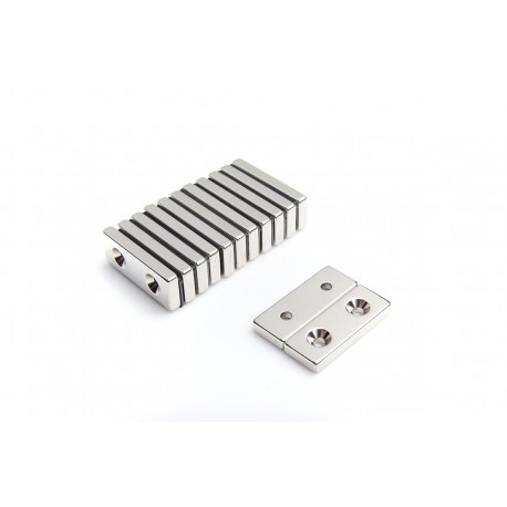 Neodymium Block Screw-on Magnet 40x15x5 [mm] N38